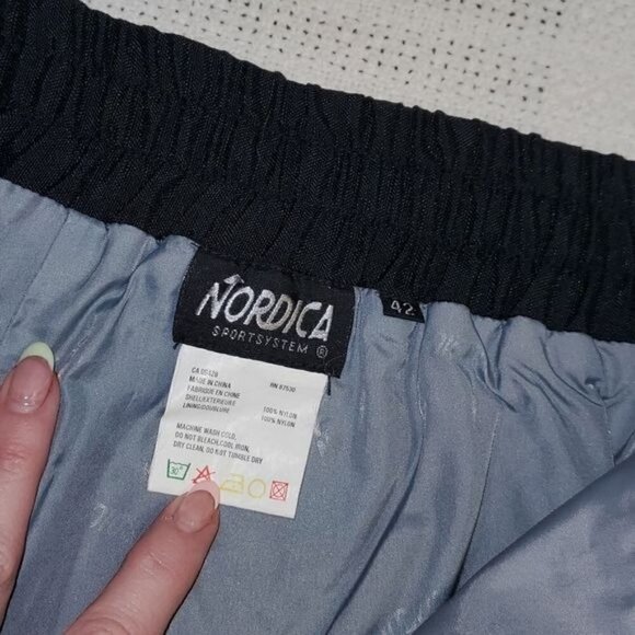 Nordica Sport System Black Lined Snowmobile & Snow Boarding Pocketed Sz 42 Pants - Picture 8 of 16
